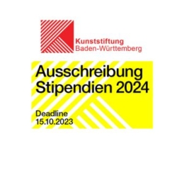 PRESSEMITTEILUNG // Ausschreibung Stipendien 2024 der Kunststiftung Baden-Württemberg
