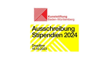 PRESSEMITTEILUNG // Ausschreibung Stipendien 2024 der Kunststiftung Baden-Württemberg