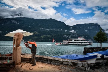 Holzbildhauer-Symposium 2021 in Brienz